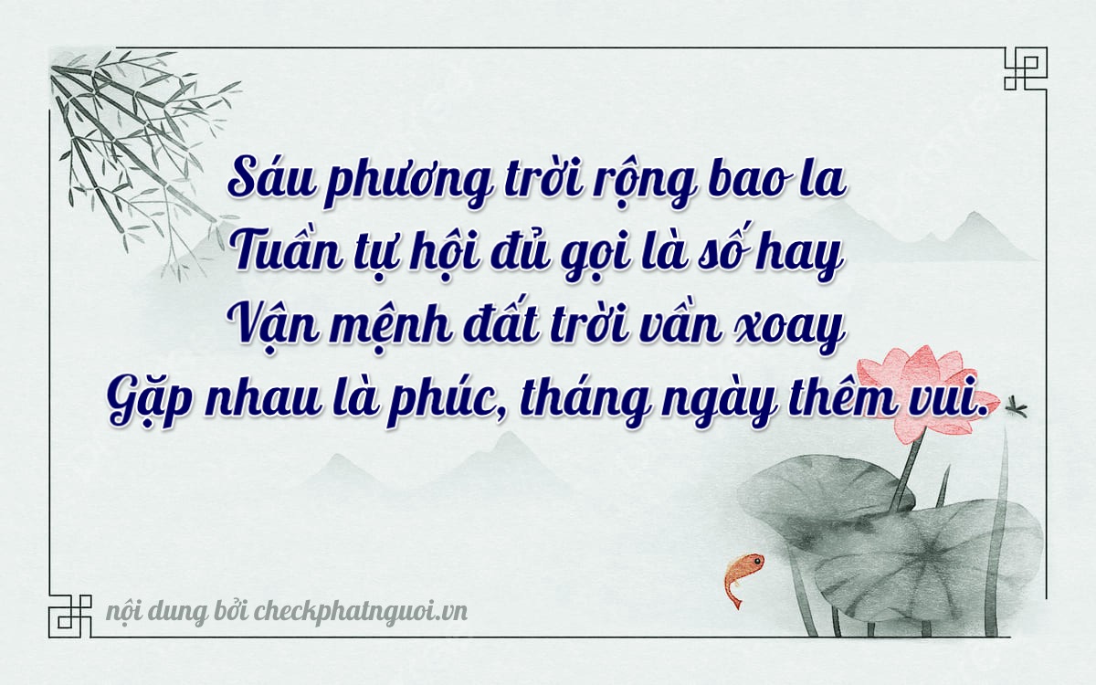 Bài thơ ý nghĩa cho <b>biển số 15B4-16682</b> tại website checkphatnguoi.vn