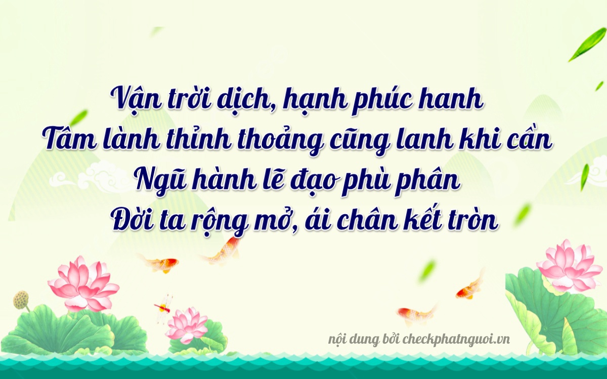 Bài thơ ý nghĩa cho <b>biển số 15B4-19475</b> tại website checkphatnguoi.vn