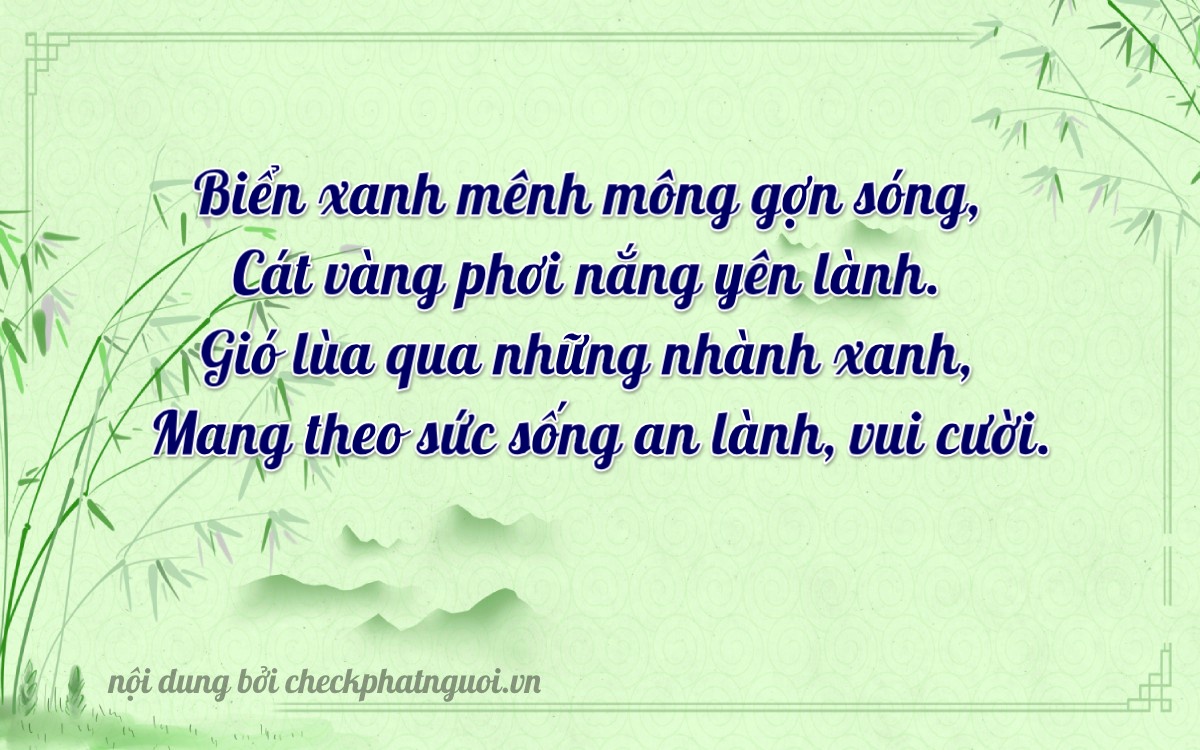 Bài thơ ý nghĩa cho <b>biển số 15B4-22727</b> tại website checkphatnguoi.vn