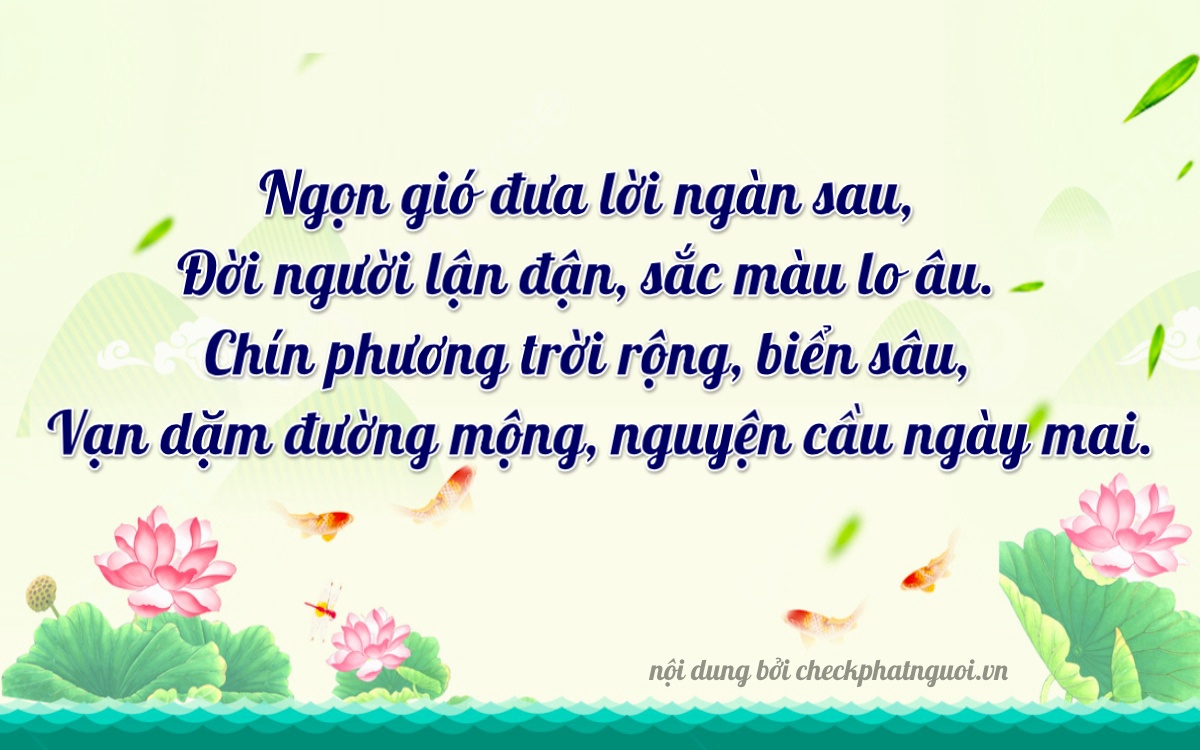 Bài thơ ý nghĩa cho <b>biển số 15B4-29998</b> tại website checkphatnguoi.vn