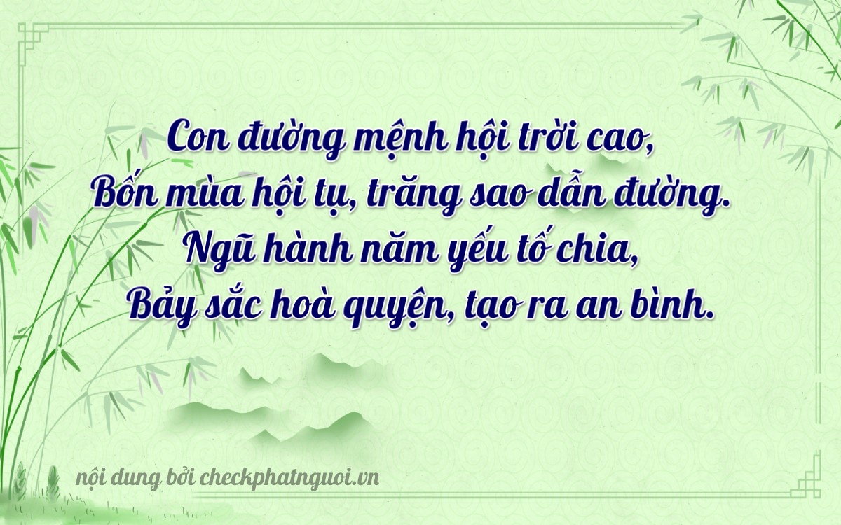 Bài thơ ý nghĩa cho <b>biển số 15B4-40587</b> tại website checkphatnguoi.vn