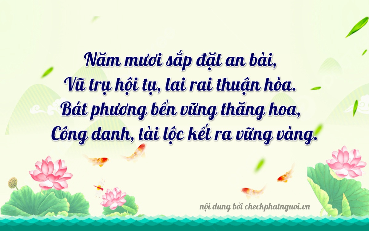 Bài thơ ý nghĩa cho <b>biển số 15B-55082</b> tại website checkphatnguoi.vn