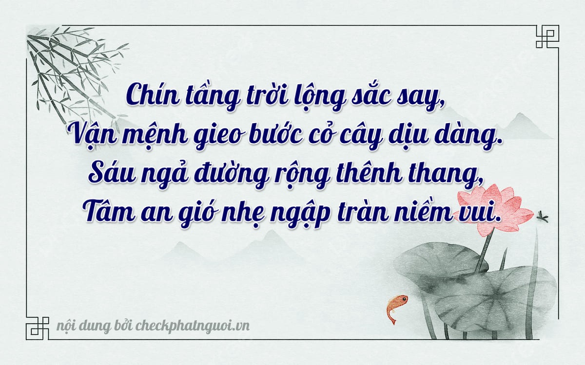 Bài thơ ý nghĩa cho <b>biển số 15B-95676</b> tại website checkphatnguoi.vn