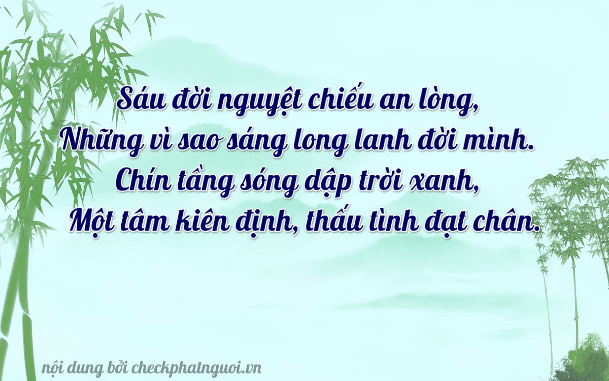 Bài thơ ý nghĩa cho <b>biển số 15C-06291</b> tại website checkphatnguoi.vn