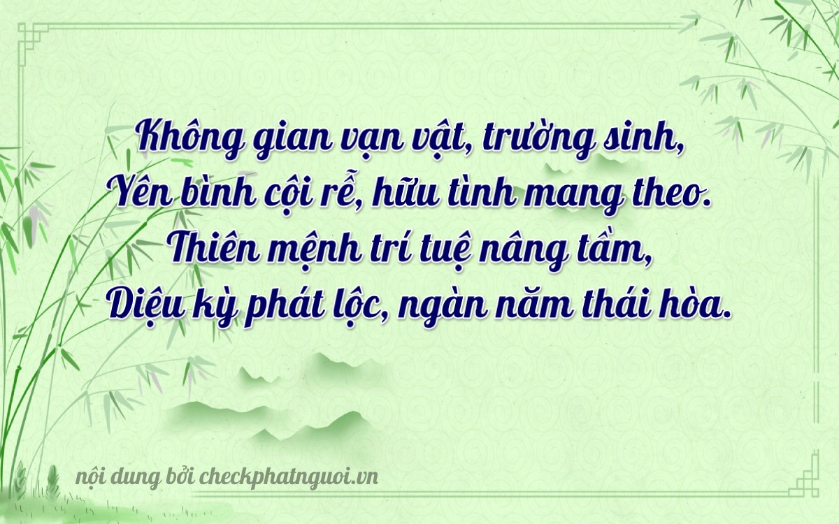 Bài thơ ý nghĩa cho <b>biển số 15C1-00186</b> tại website checkphatnguoi.vn