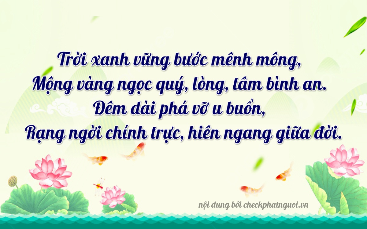 Bài thơ ý nghĩa cho <b>biển số 15C1-18897</b> tại website checkphatnguoi.vn