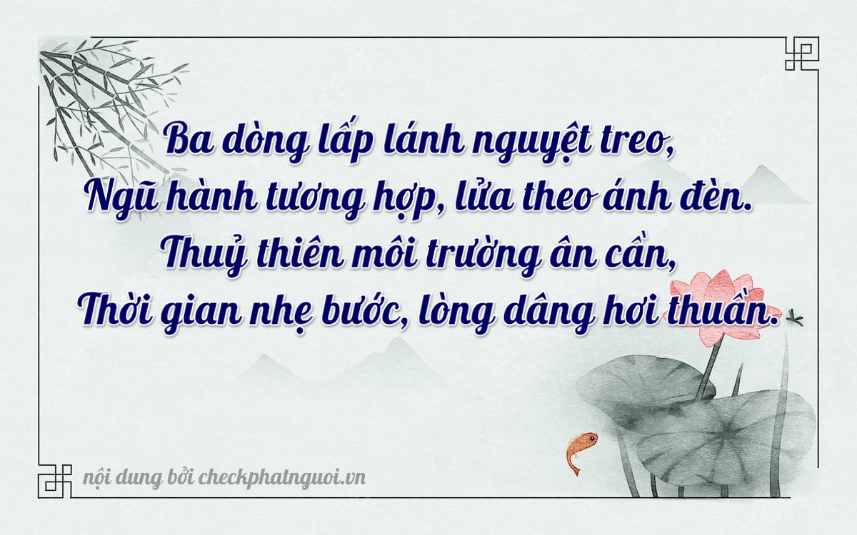 Bài thơ ý nghĩa cho <b>biển số 15C1-33668</b> tại website checkphatnguoi.vn