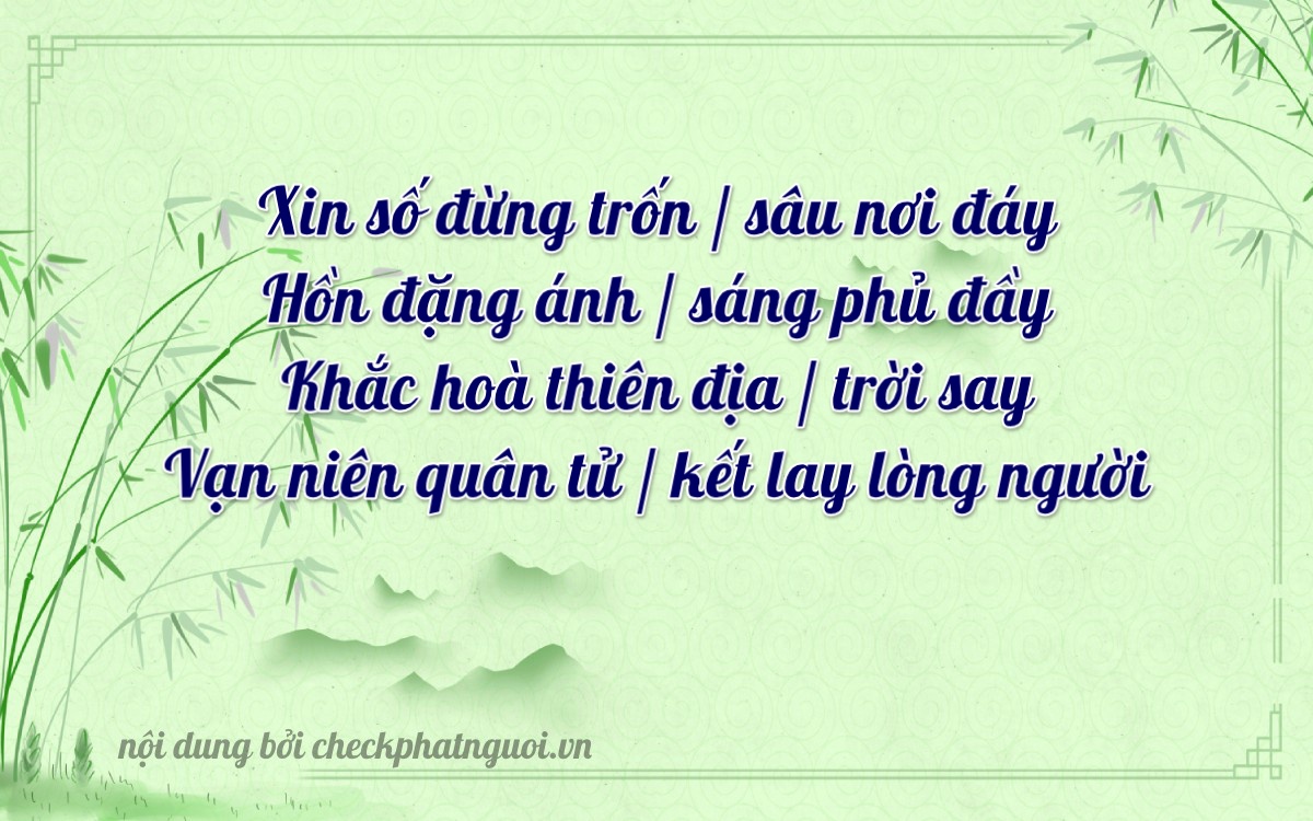 Bài thơ ý nghĩa cho <b>biển số 15C1-42715</b> tại website checkphatnguoi.vn