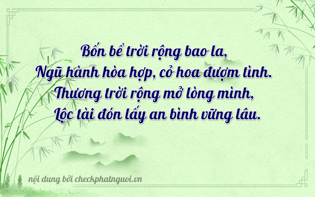 Bài thơ ý nghĩa cho <b>biển số 15C1-47068</b> tại website checkphatnguoi.vn
