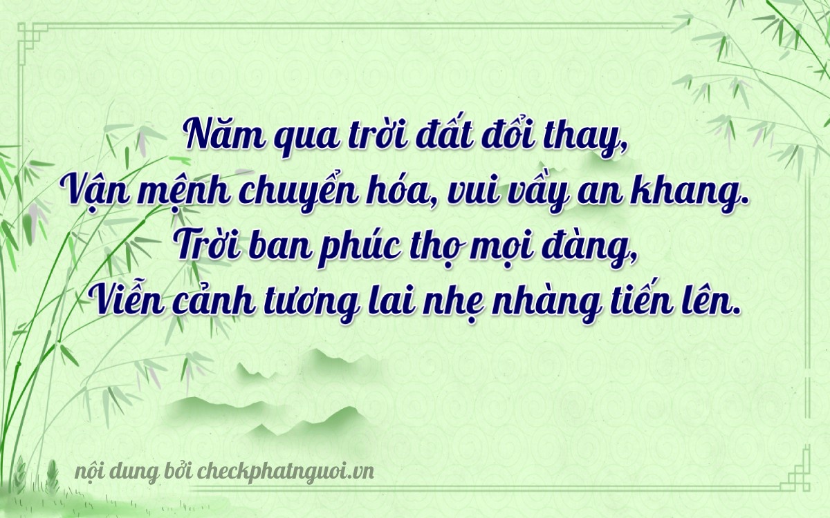 Bài thơ ý nghĩa cho <b>biển số 15C1-53979</b> tại website checkphatnguoi.vn