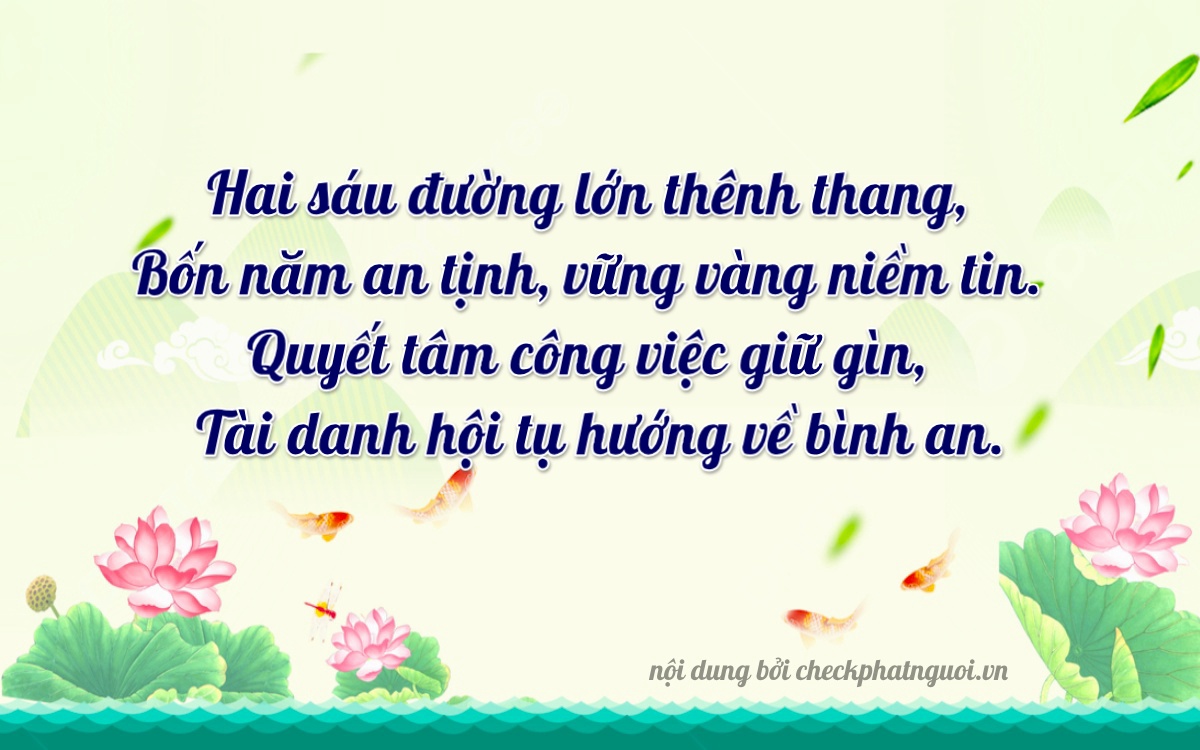 Bài thơ ý nghĩa cho <b>biển số 15C-26545</b> tại website checkphatnguoi.vn