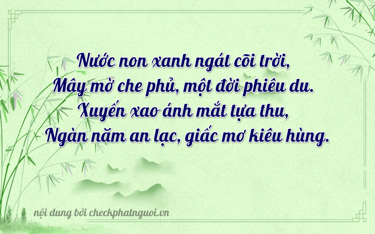 Bài thơ ý nghĩa cho <b>biển số 15C-33784</b> tại website checkphatnguoi.vn