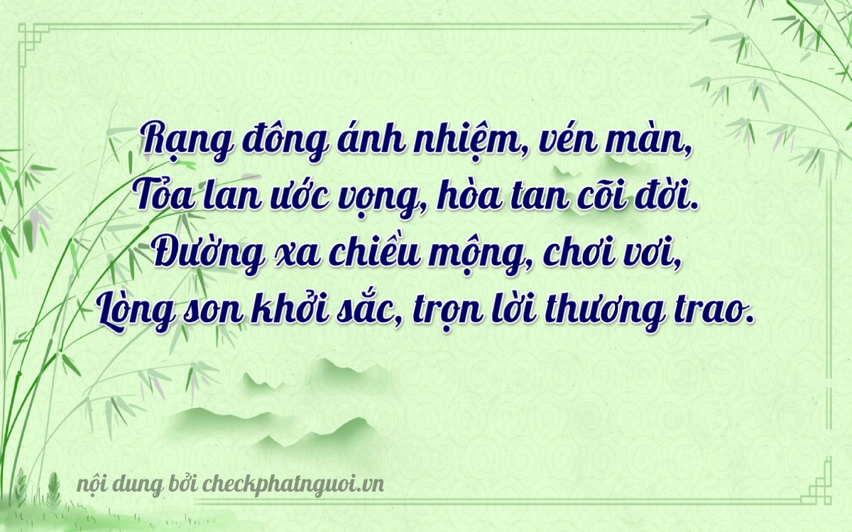 Bài thơ ý nghĩa cho <b>biển số 15C-42689</b> tại website checkphatnguoi.vn