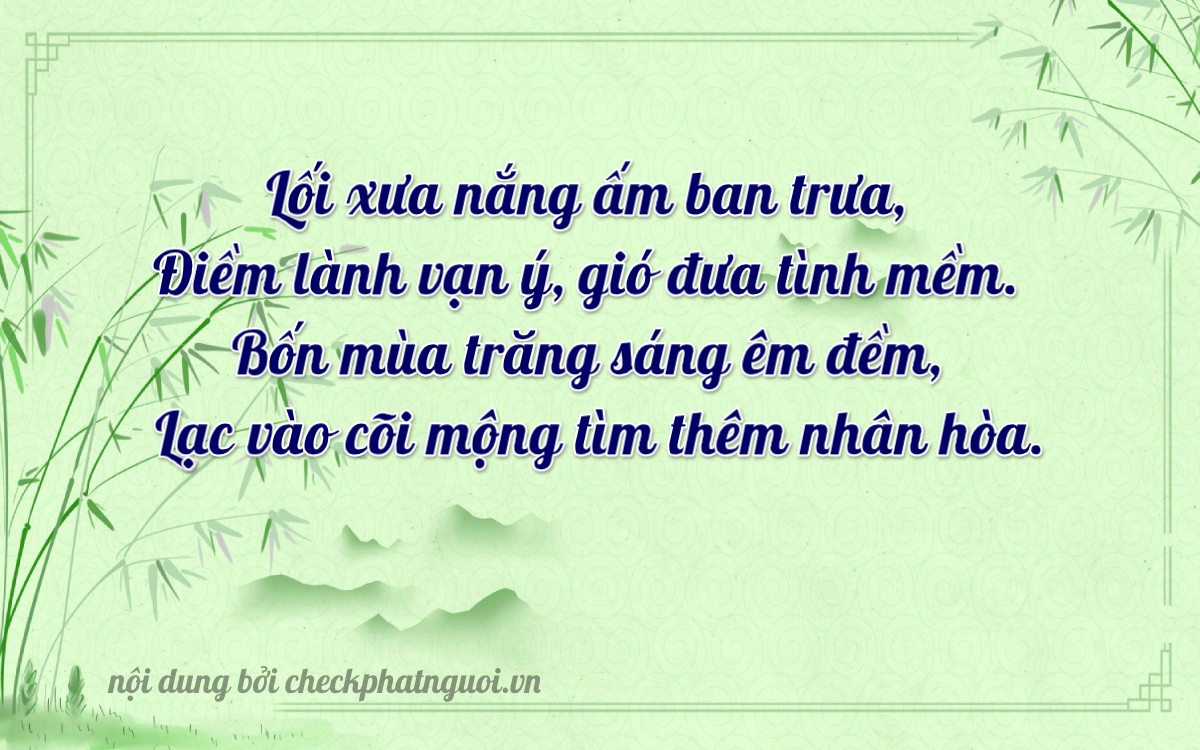 Bài thơ ý nghĩa cho <b>biển số 15C-44267</b> tại website checkphatnguoi.vn