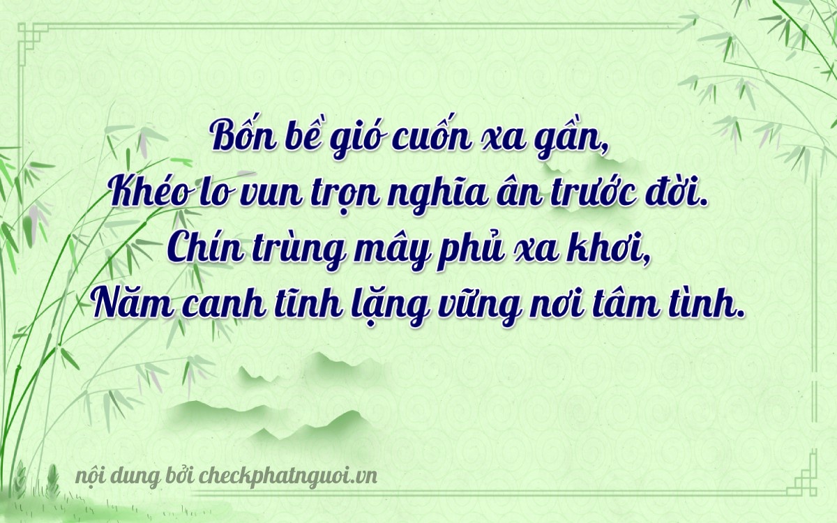 Bài thơ ý nghĩa cho <b>biển số 15C-44905</b> tại website checkphatnguoi.vn