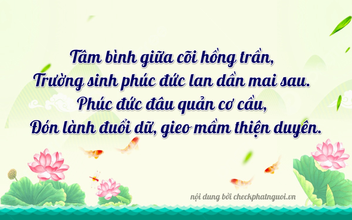 Bài thơ ý nghĩa cho <b>biển số 15C-45249</b> tại website checkphatnguoi.vn