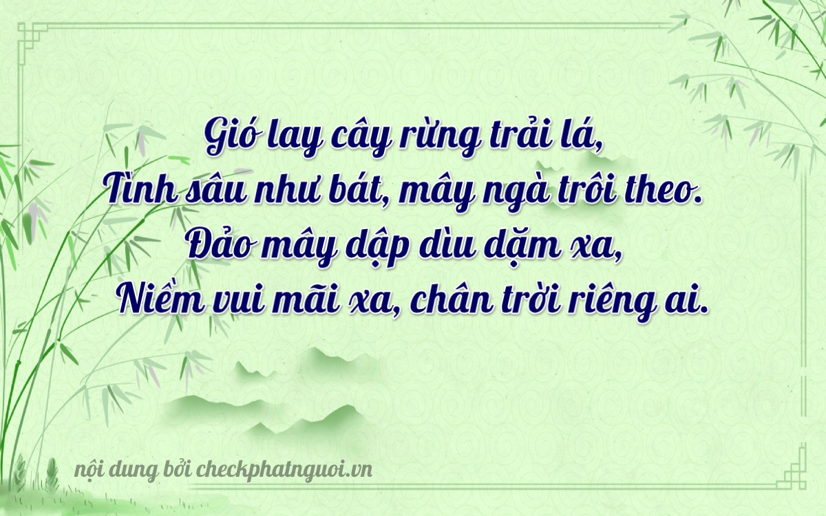 Bài thơ ý nghĩa cho <b>biển số 15C-47293</b> tại website checkphatnguoi.vn