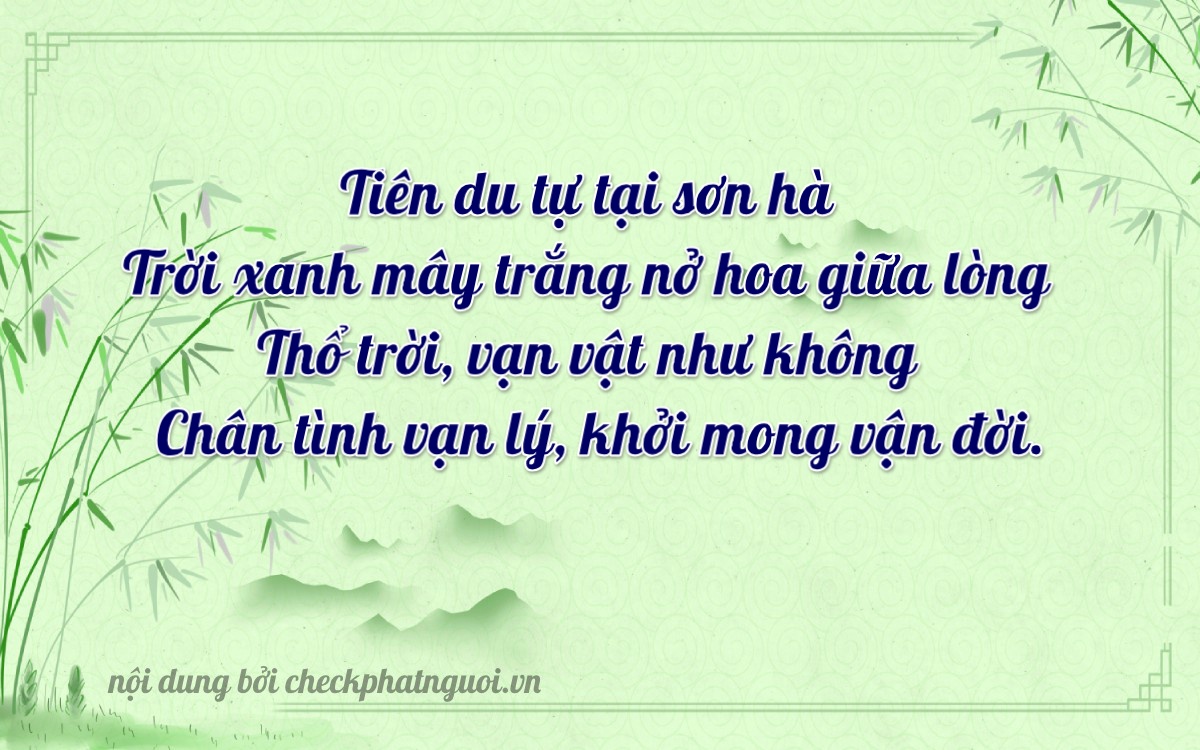 Bài thơ ý nghĩa cho <b>biển số 15D-02561</b> tại website checkphatnguoi.vn