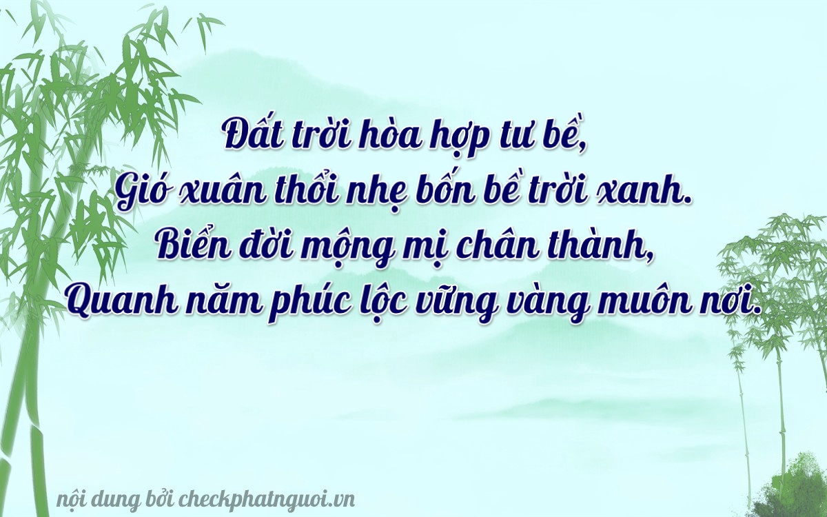 Bài thơ ý nghĩa cho <b>biển số 15D-04010</b> tại website checkphatnguoi.vn
