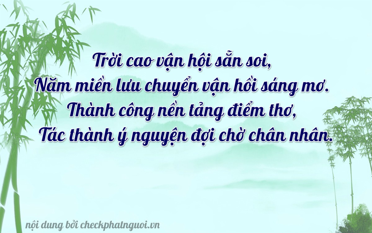 Bài thơ ý nghĩa cho <b>biển số 15D-04953</b> tại website checkphatnguoi.vn
