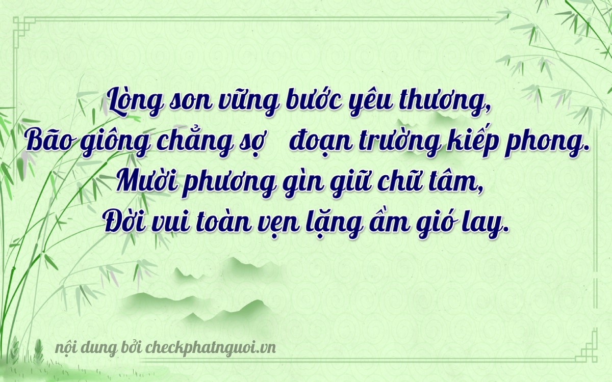 Bài thơ ý nghĩa cho <b>biển số 15D1-17110</b> tại website checkphatnguoi.vn