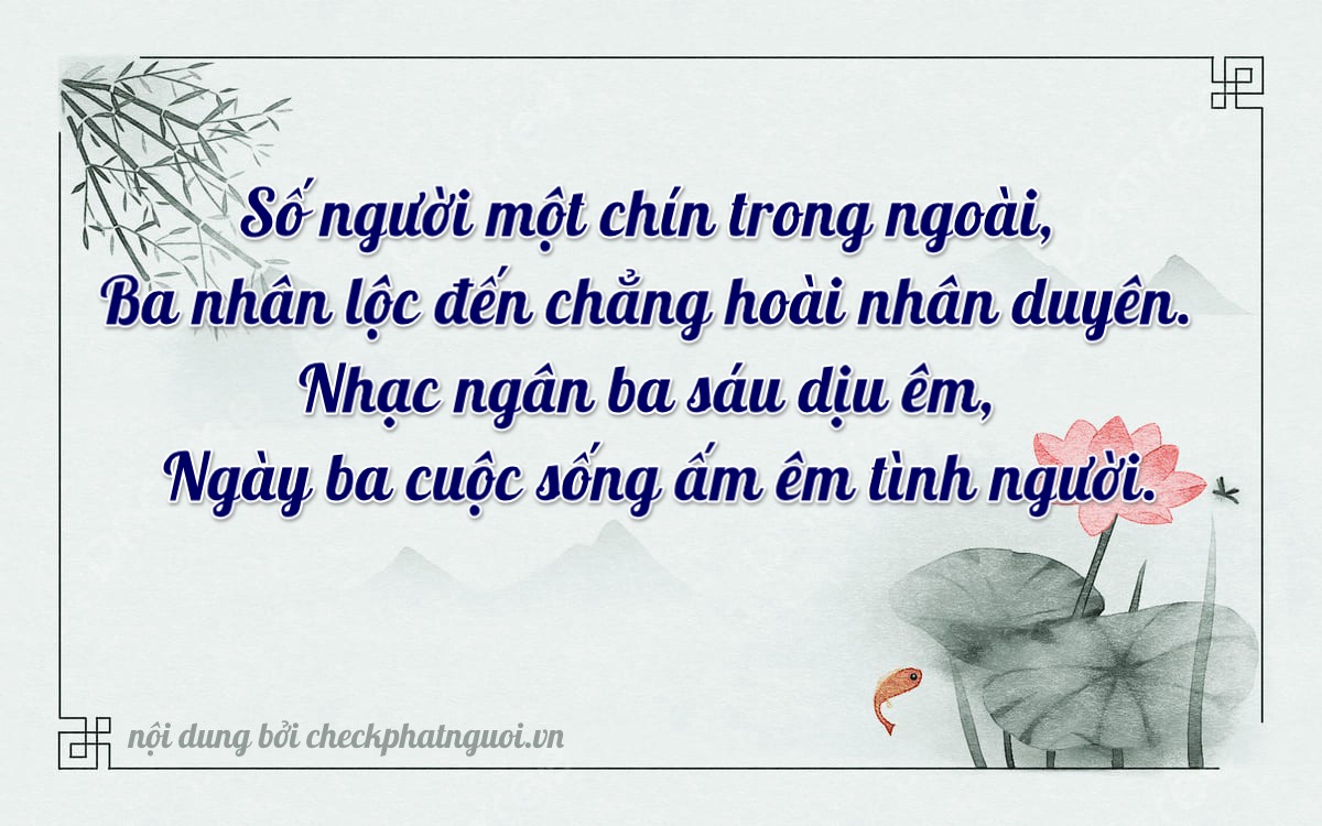 Bài thơ ý nghĩa cho <b>biển số 15D1-21363</b> tại website checkphatnguoi.vn