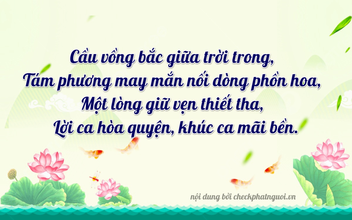 Bài thơ ý nghĩa cho <b>biển số 15D1-28182</b> tại website checkphatnguoi.vn