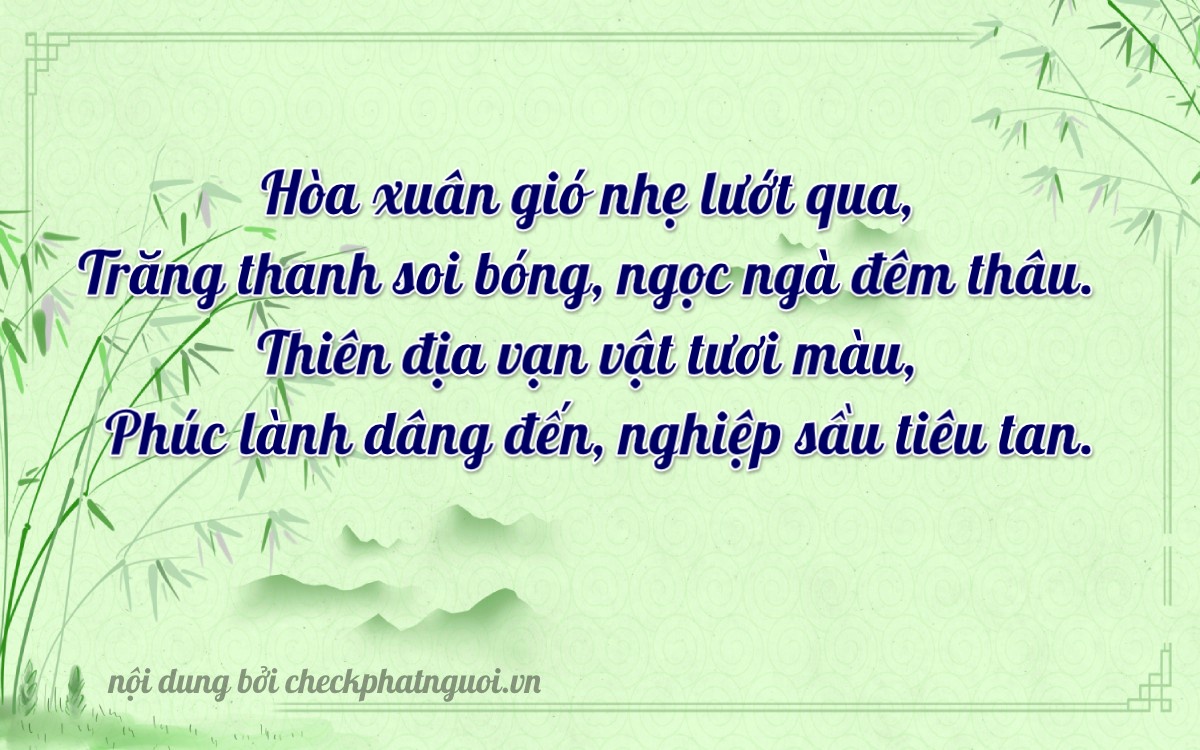 Bài thơ ý nghĩa cho <b>biển số 15E-00213</b> tại website checkphatnguoi.vn