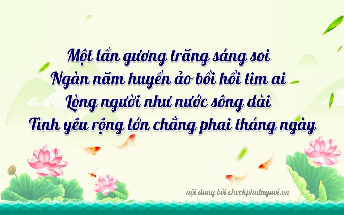 Bài thơ ý nghĩa cho <b>biển số 15E-01134</b> tại website checkphatnguoi.vn