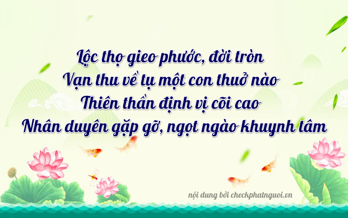 Bài thơ ý nghĩa cho <b>biển số 15E-01461</b> tại website checkphatnguoi.vn