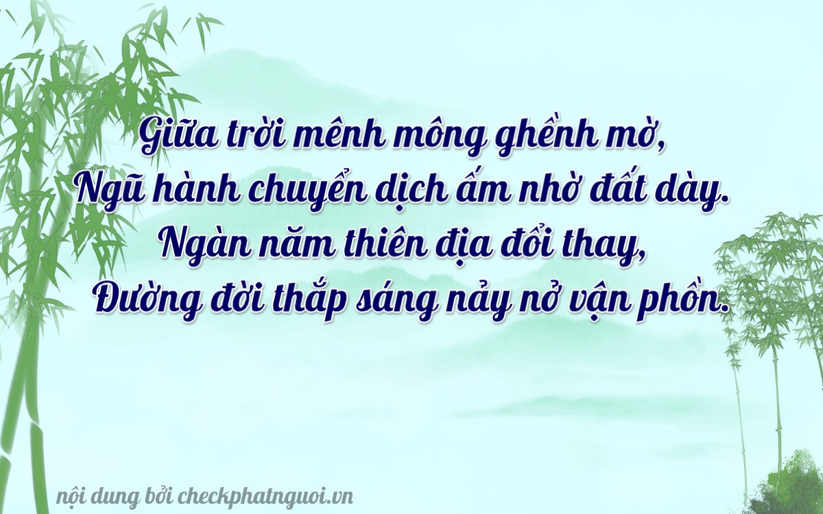 Bài thơ ý nghĩa cho <b>biển số 15E-01786</b> tại website checkphatnguoi.vn