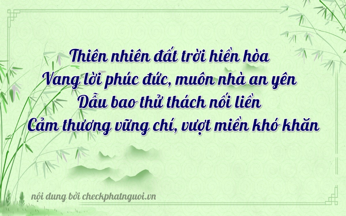 Bài thơ ý nghĩa cho <b>biển số 15F-01439</b> tại website checkphatnguoi.vn