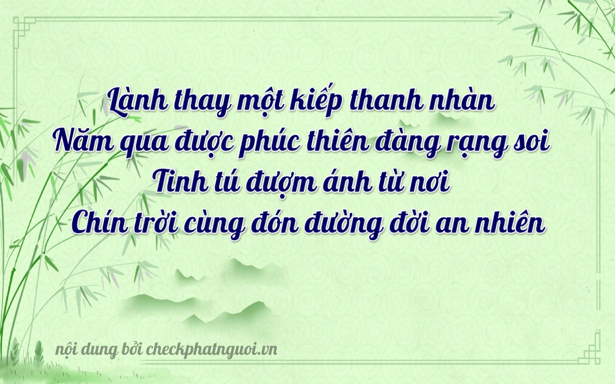 Bài thơ ý nghĩa cho <b>biển số 15F1-15911</b> tại website checkphatnguoi.vn