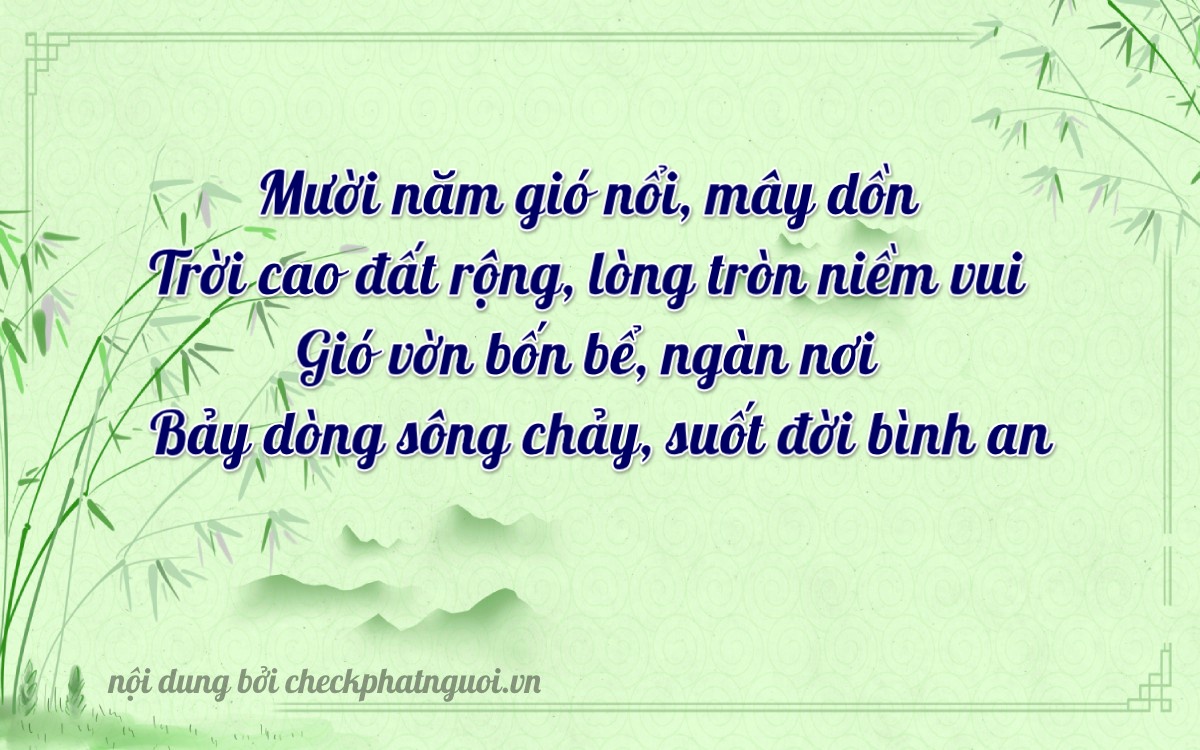 Bài thơ ý nghĩa cho <b>biển số 15F1-17974</b> tại website checkphatnguoi.vn