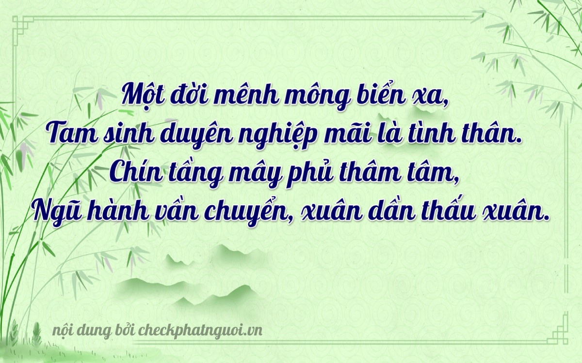Bài thơ ý nghĩa cho <b>biển số 15F1-38159</b> tại website checkphatnguoi.vn