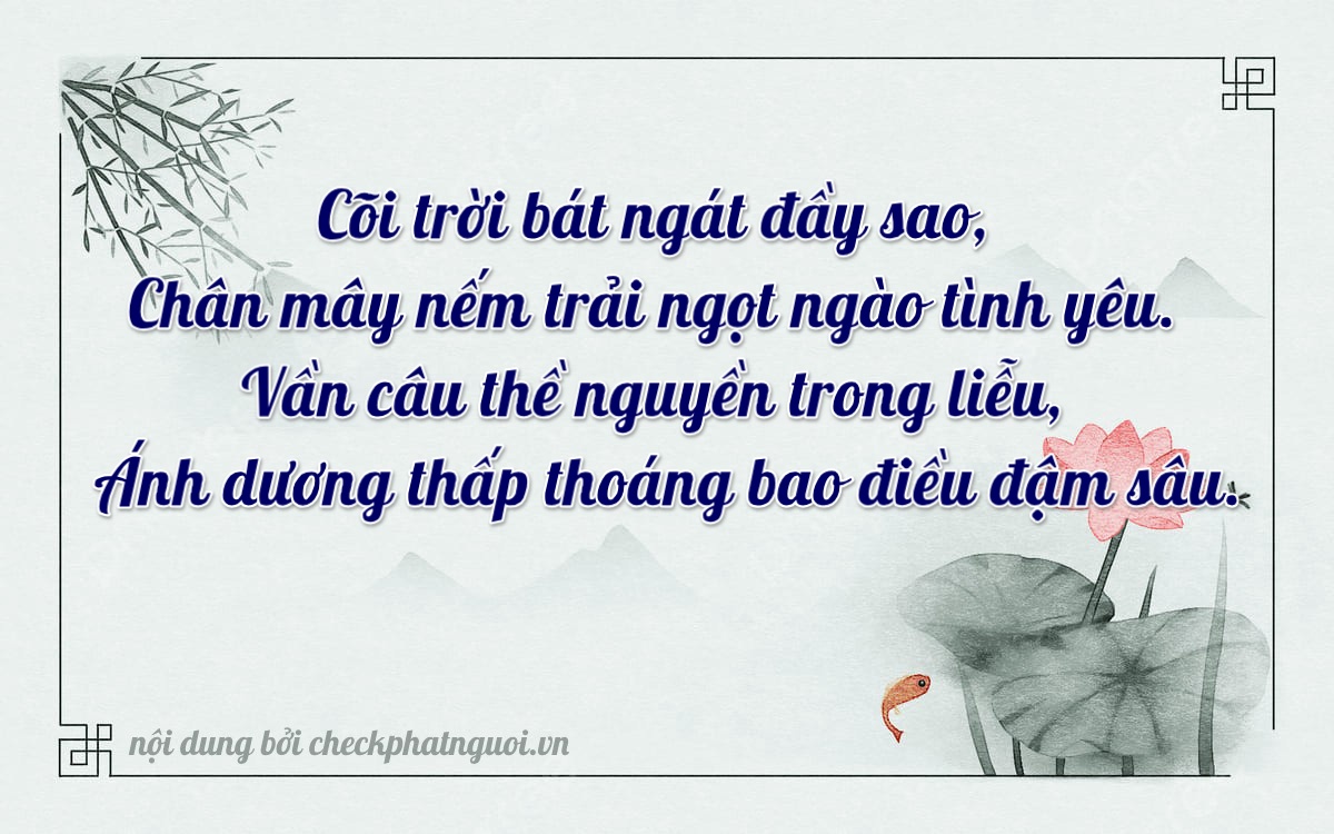Bài thơ ý nghĩa cho <b>biển số 15G1-18616</b> tại website checkphatnguoi.vn