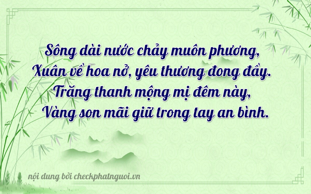 Bài thơ ý nghĩa cho <b>biển số 15G-1215</b> tại website checkphatnguoi.vn