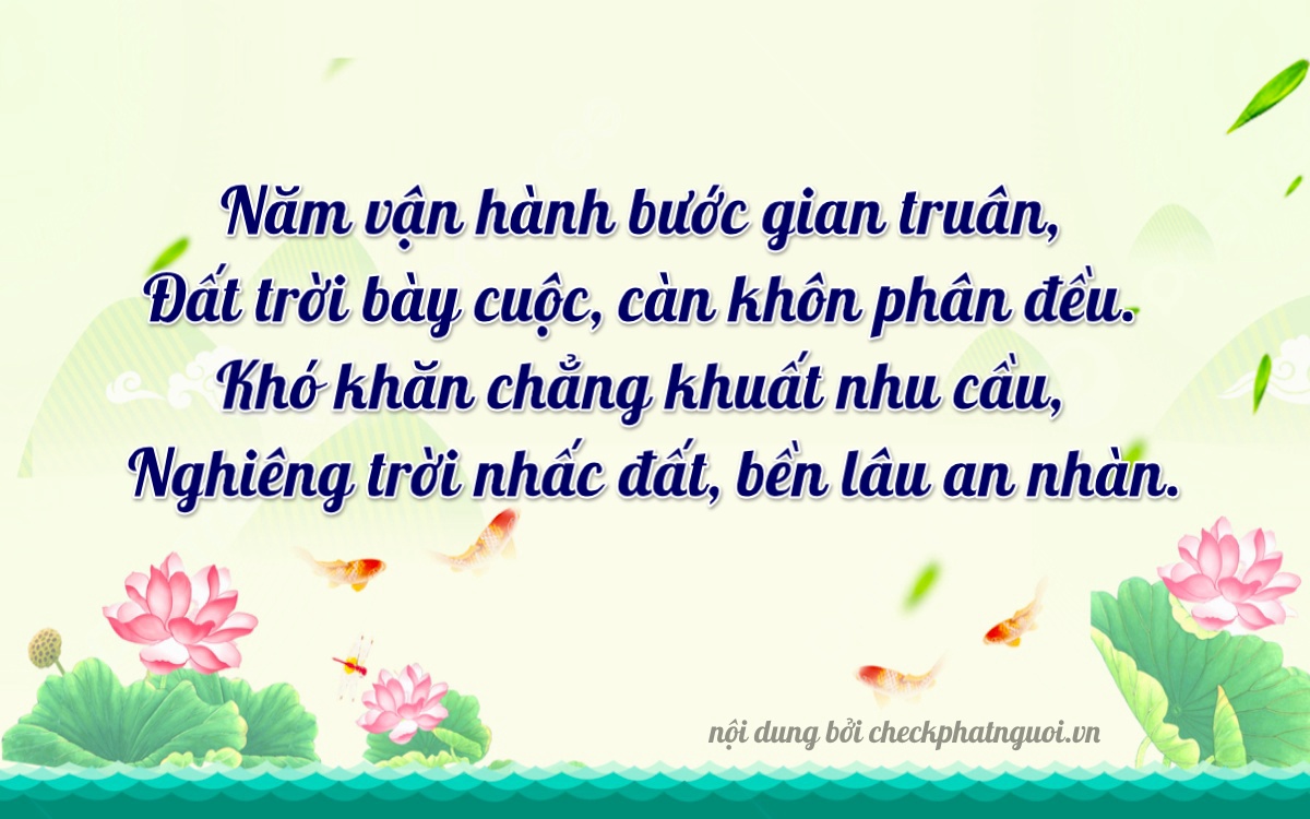 Bài thơ ý nghĩa cho <b>biển số 15G1-51868</b> tại website checkphatnguoi.vn