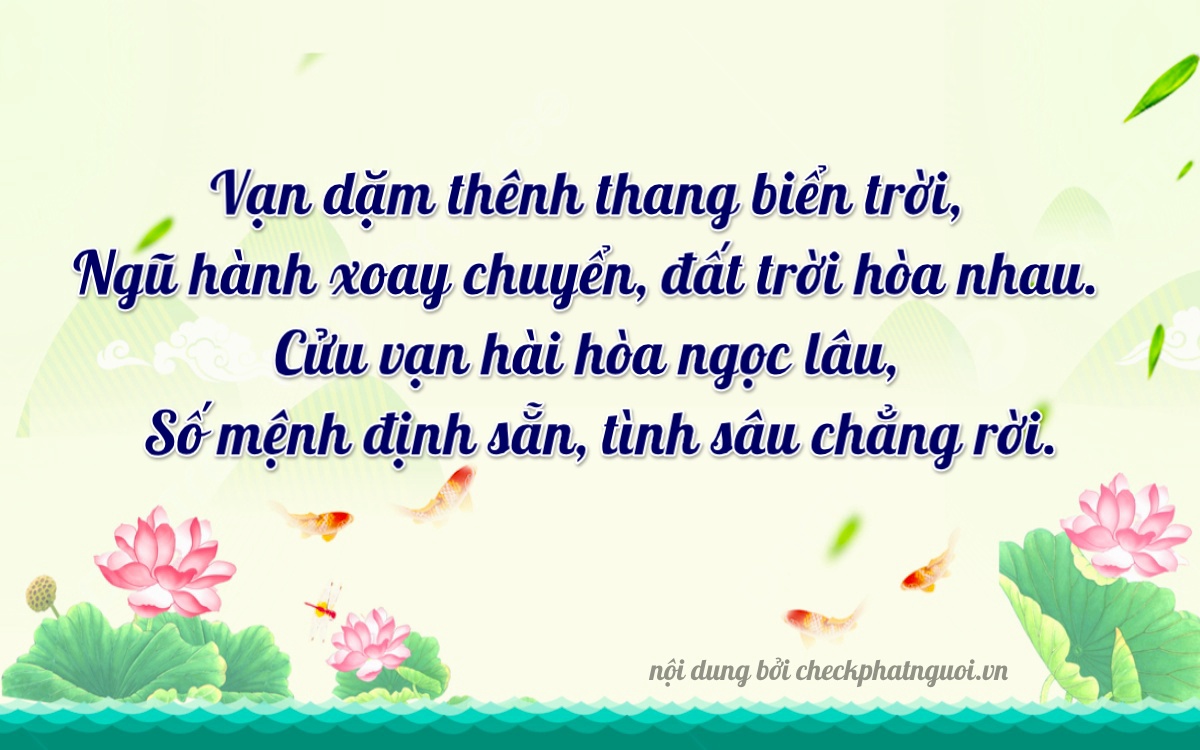 Bài thơ ý nghĩa cho <b>biển số 15G1-52971</b> tại website checkphatnguoi.vn