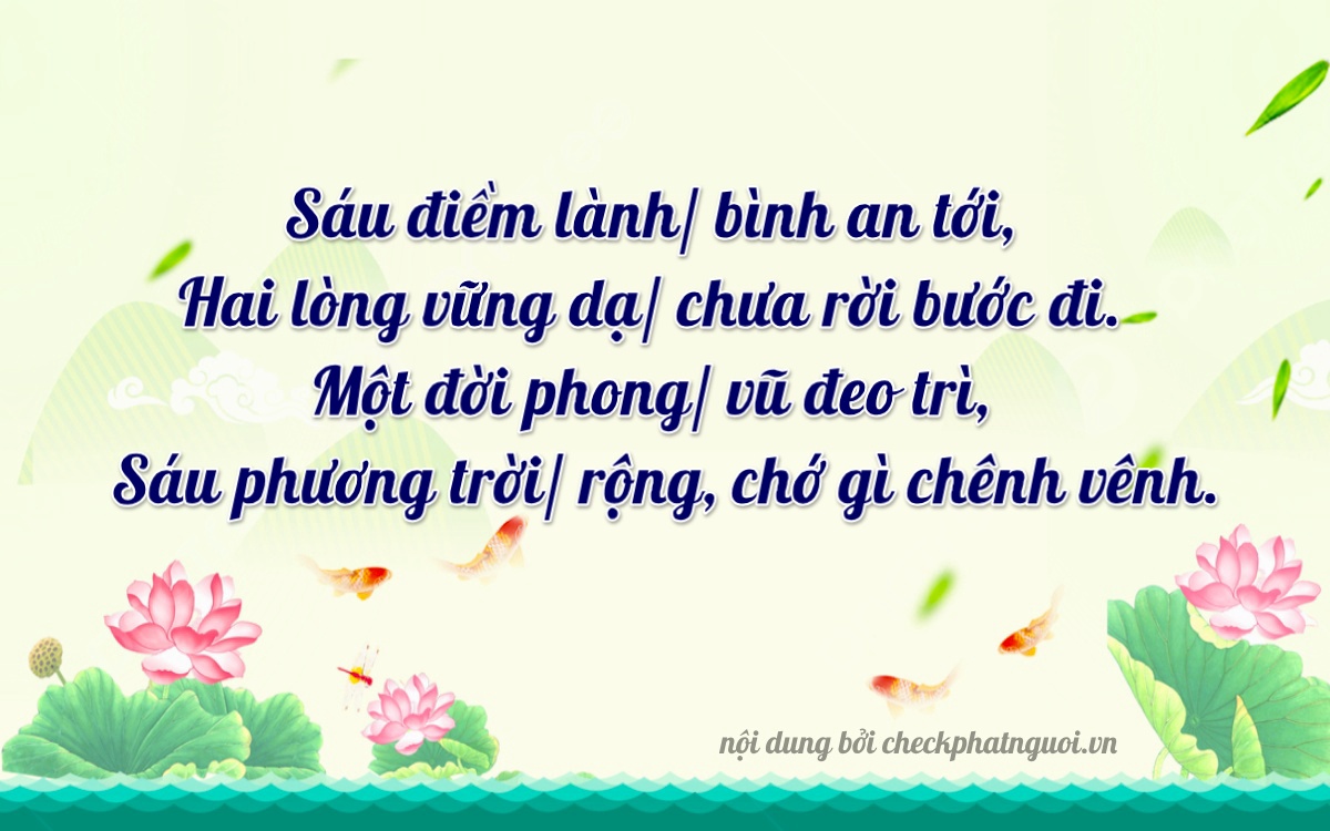 Bài thơ ý nghĩa cho <b>biển số 15G1-62164</b> tại website checkphatnguoi.vn