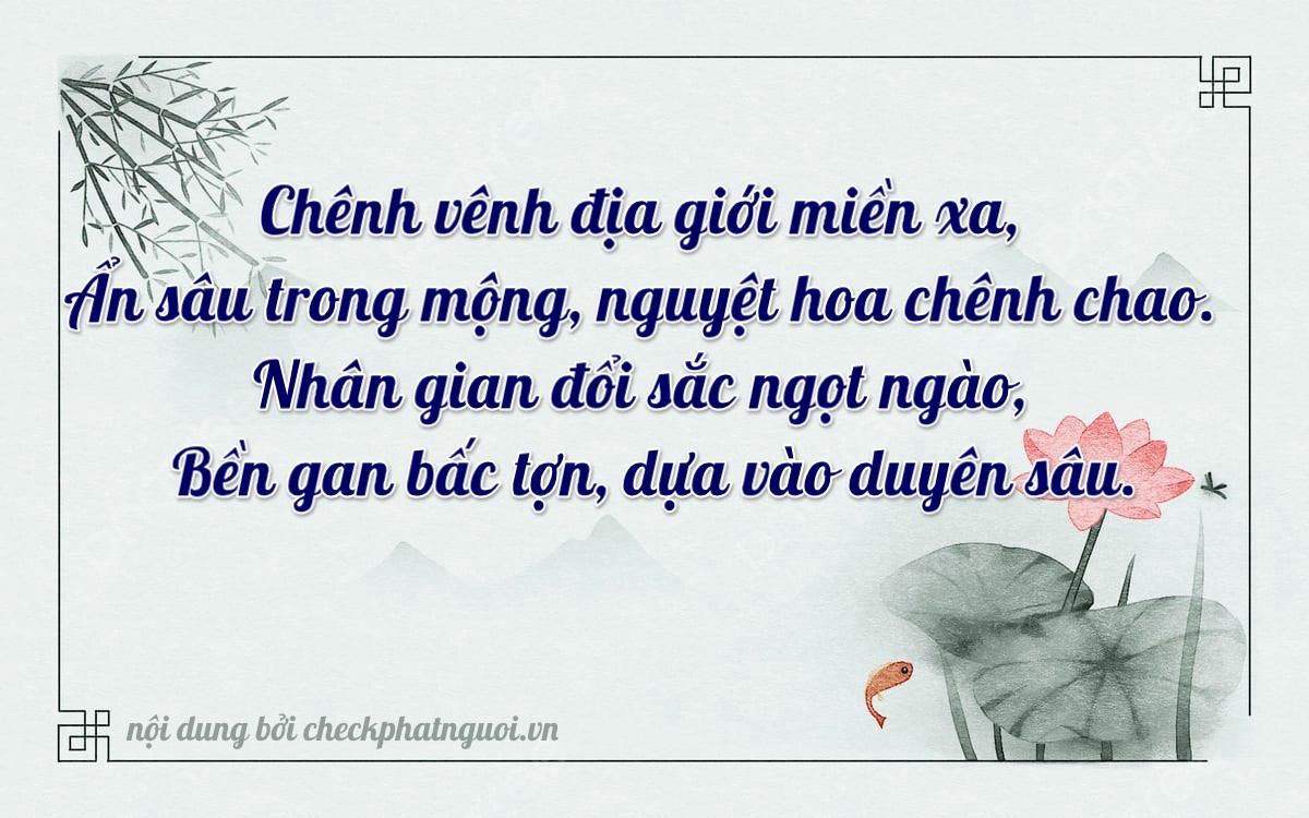 Bài thơ ý nghĩa cho <b>biển số 15G1-64330</b> tại website checkphatnguoi.vn