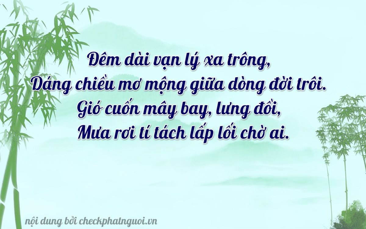 Bài thơ ý nghĩa cho <b>biển số 15G1-78386</b> tại website checkphatnguoi.vn