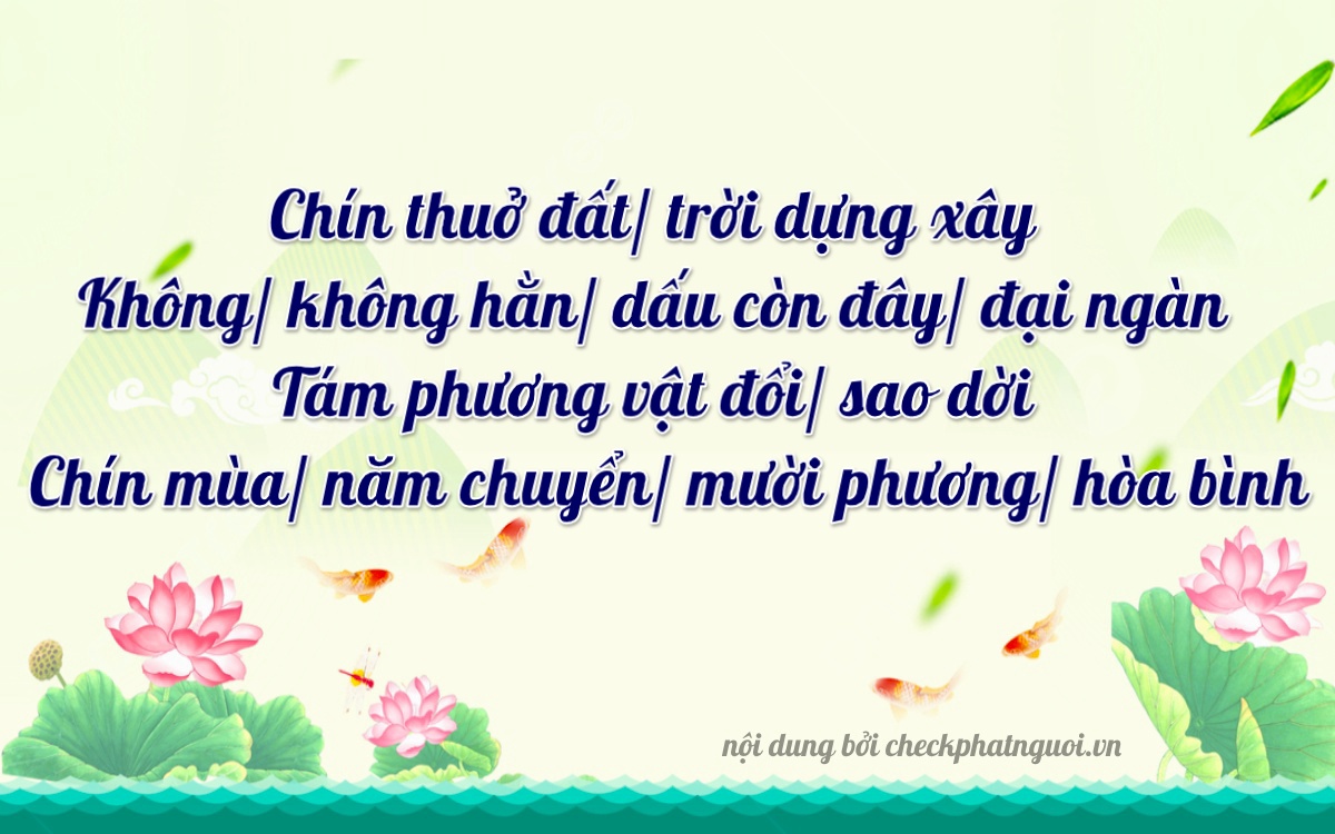 Bài thơ ý nghĩa cho <b>biển số 15G1-90896</b> tại website checkphatnguoi.vn