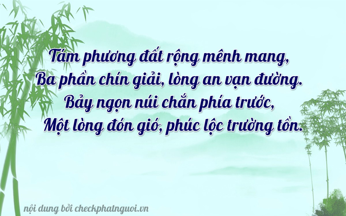 Bài thơ ý nghĩa cho <b>biển số 15H-08371</b> tại website checkphatnguoi.vn