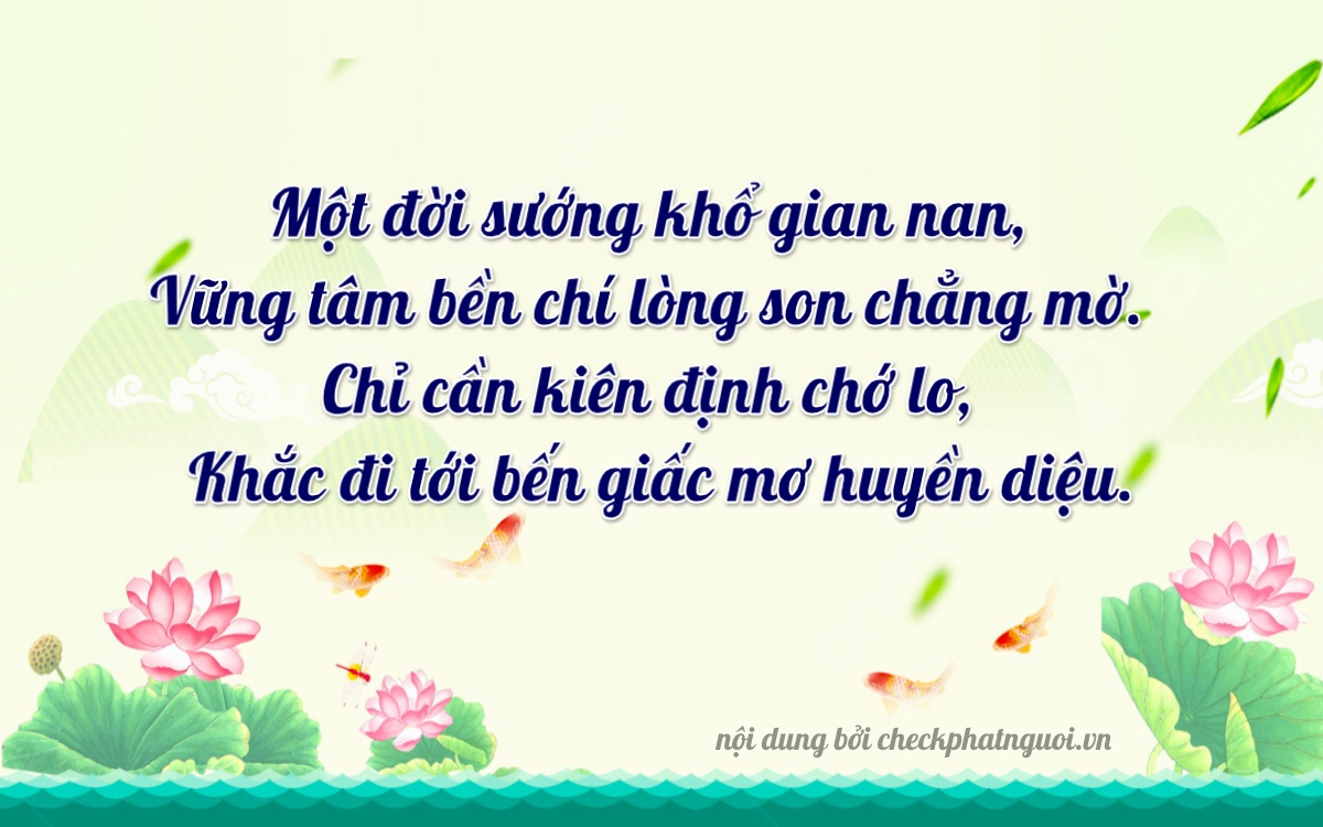 Bài thơ ý nghĩa cho <b>biển số 15H-10197</b> tại website checkphatnguoi.vn