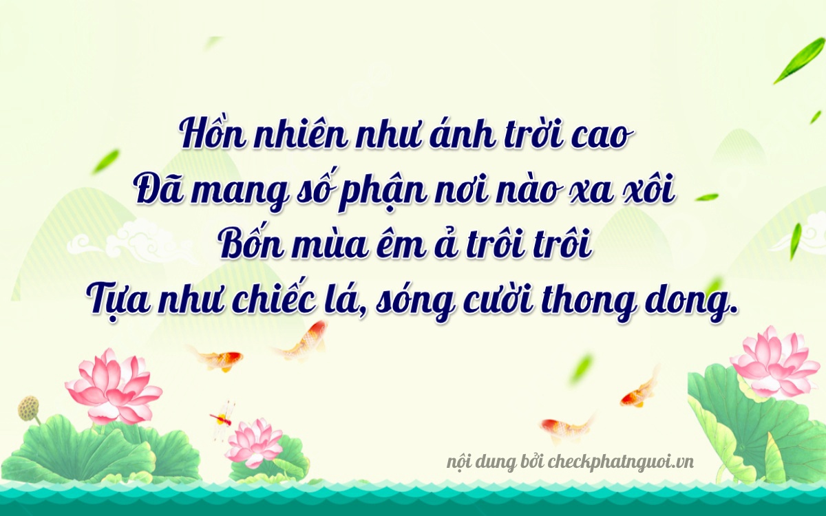 Bài thơ ý nghĩa cho <b>biển số 15H1-29480</b> tại website checkphatnguoi.vn