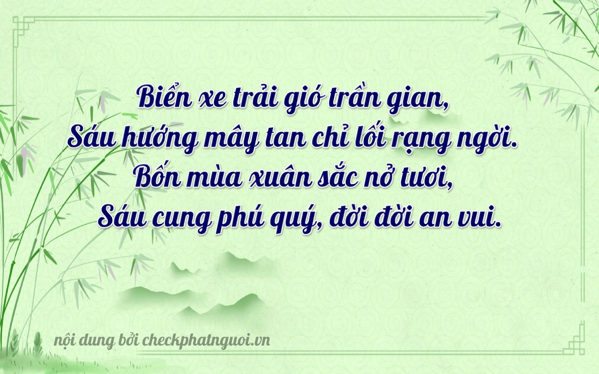 Bài thơ ý nghĩa cho <b>biển số 15H1-35064</b> tại website checkphatnguoi.vn