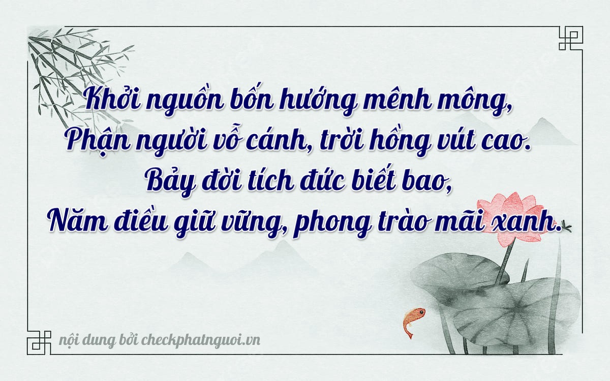 Bài thơ ý nghĩa cho <b>biển số 15H1-40750</b> tại website checkphatnguoi.vn