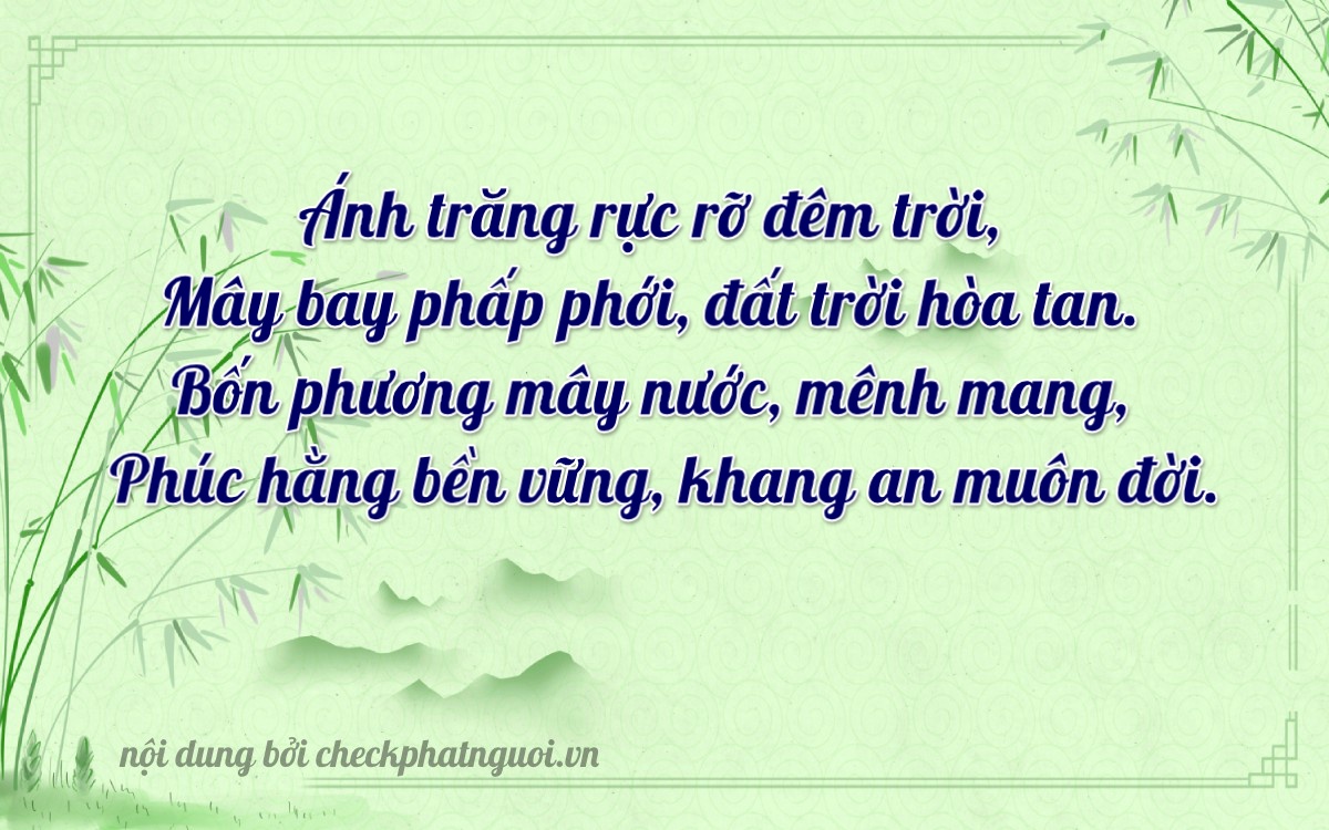 Bài thơ ý nghĩa cho <b>biển số 15H1-48538</b> tại website checkphatnguoi.vn