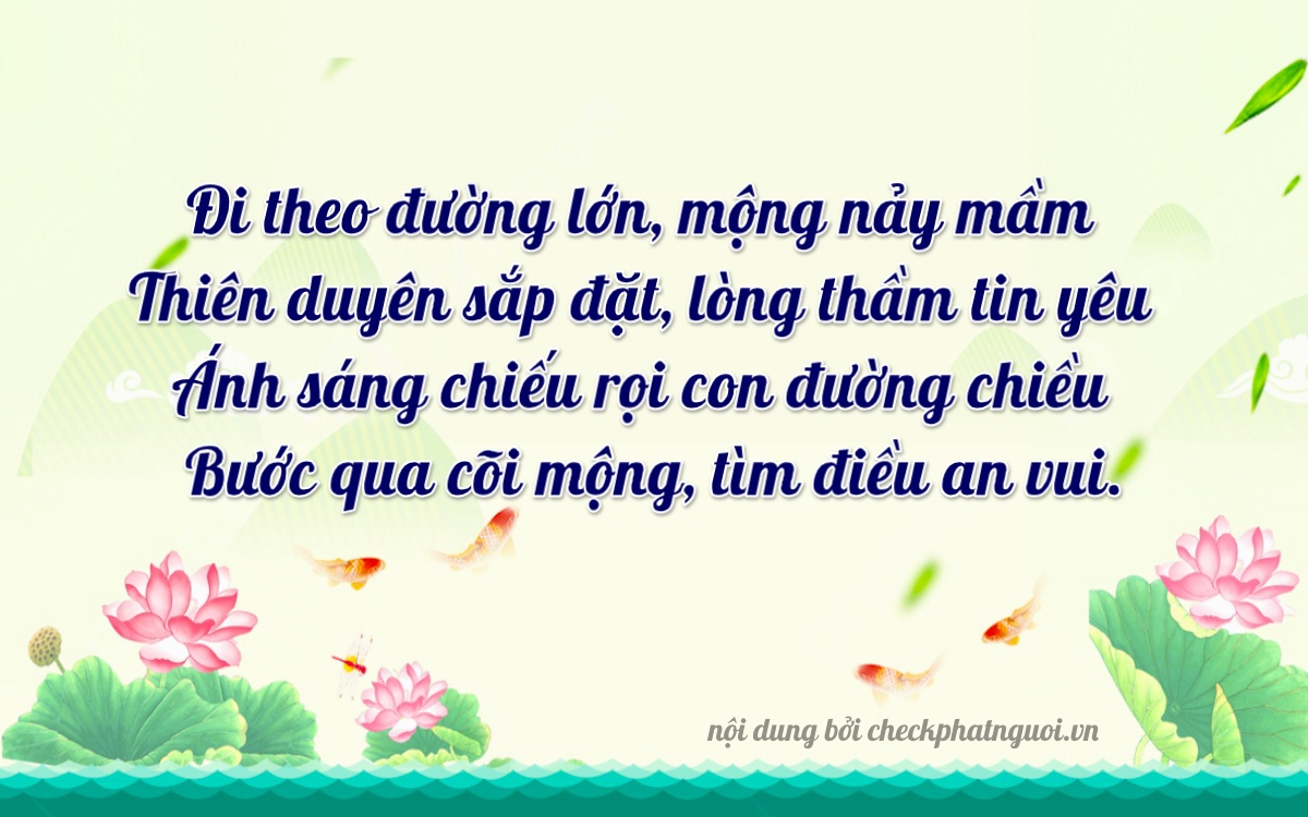 Bài thơ ý nghĩa cho <b>biển số 15H-15699</b> tại website checkphatnguoi.vn
